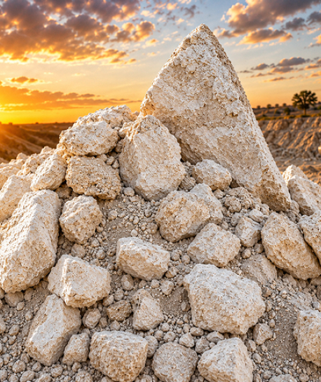 raw gypsum product